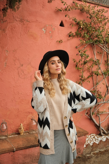 CHAQUETA ZIG-ZAG BOTONES 53101