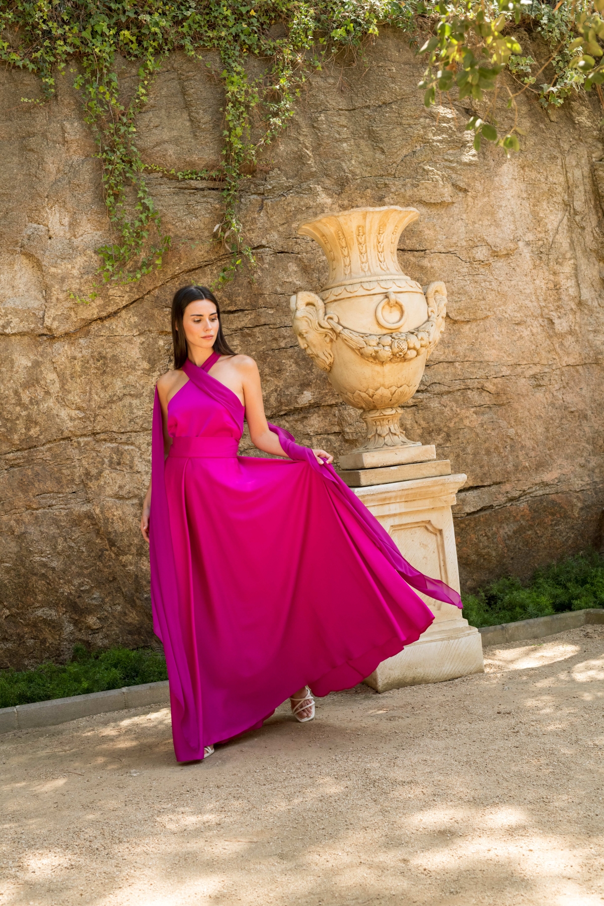 VESTIDO LARGO CRUZADO 2420