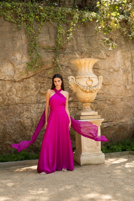 VESTIDO LARGO CRUZADO 2420