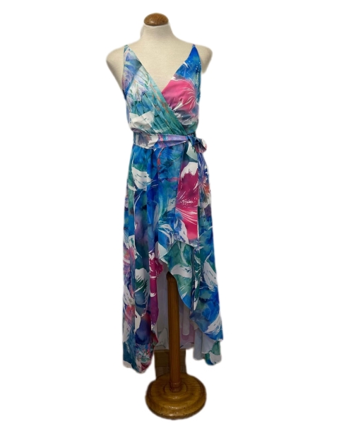 VESTIDO TIRANTE ESTAMPADO LARGO ATRAS 4064