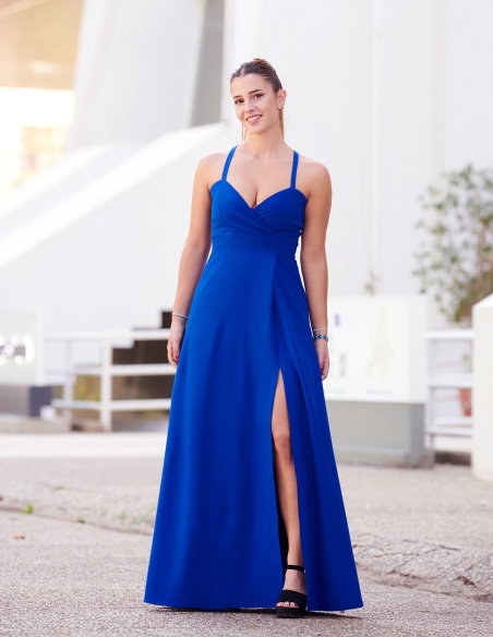 VESTIDO LISO TIRANTE LARGO 5702