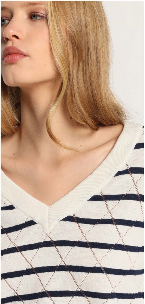 JERSEY PICO  CHICA RAYAS MARINERO LOIS 138277 2