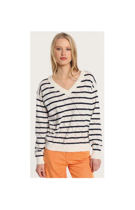 JERSEY PICO  CHICA RAYAS MARINERO LOIS 138277