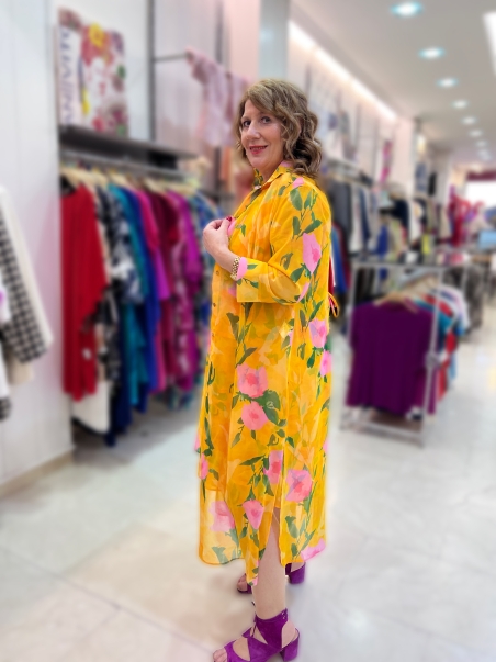 KAFTAN CAMISERO GASA ESTAMPADO C2050112 K-KOU MADRID