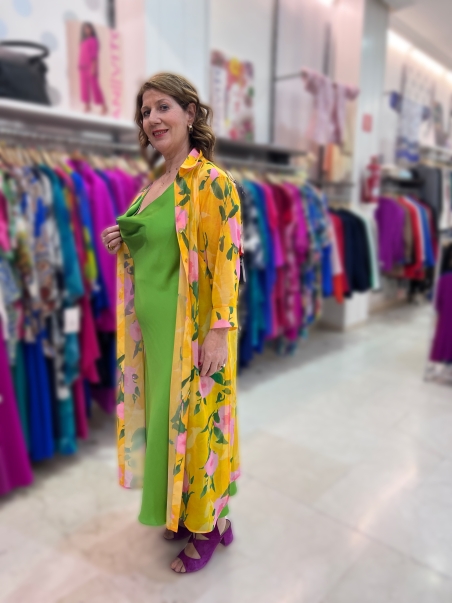 KAFTAN CAMISERO GASA ESTAMPADO C2050112 K-KOU MADRID