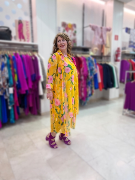 KAFTAN CAMISERO GASA ESTAMPADO C2050112 K-KOU MADRID