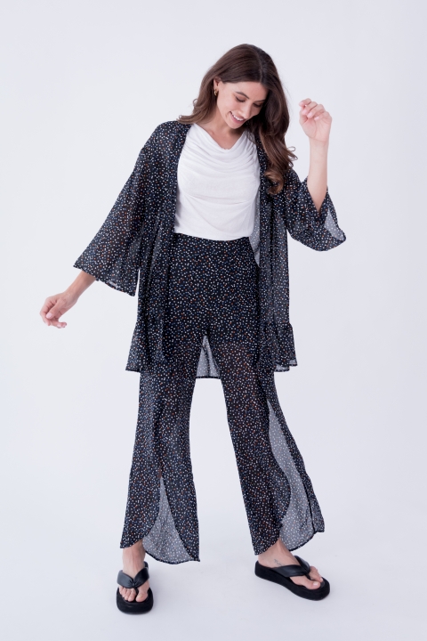 CHAQUETA GASA ESTAMPADA LYLU 53100