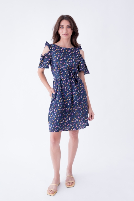 VESTIDO CIRCULOS MANAGA ABIERTA LYLU 83126