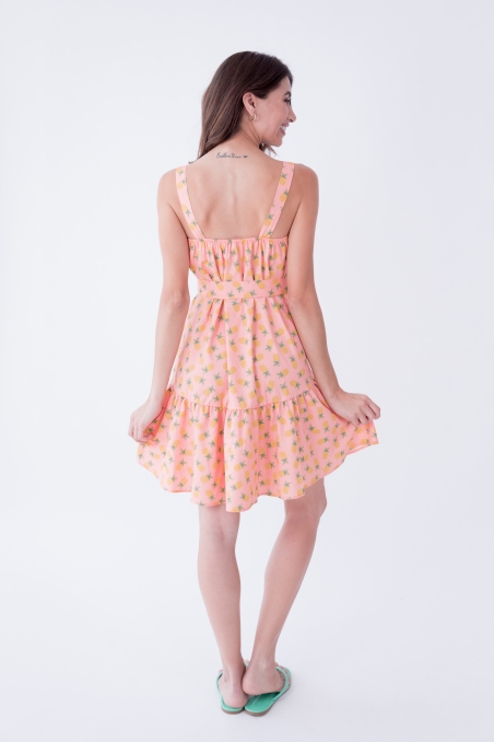 VESTIDO TIRANTE PIÑAS LYLU 61116