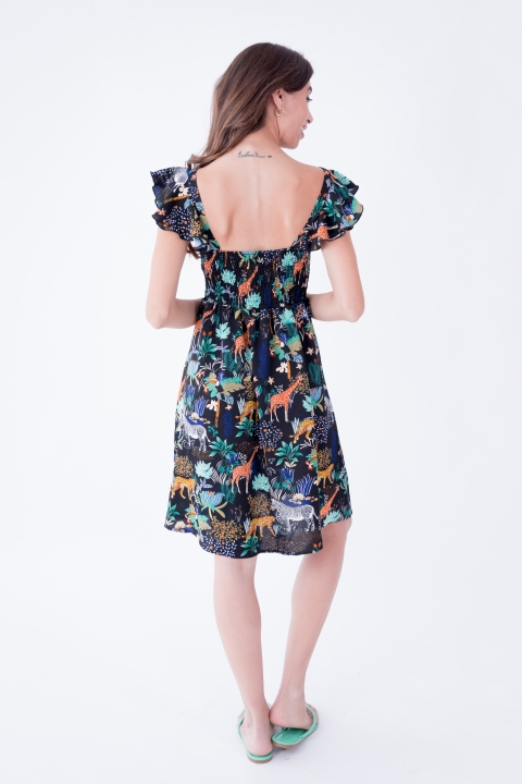 VESTIDO SELVA ESTAMPADO LYLU 61132 2