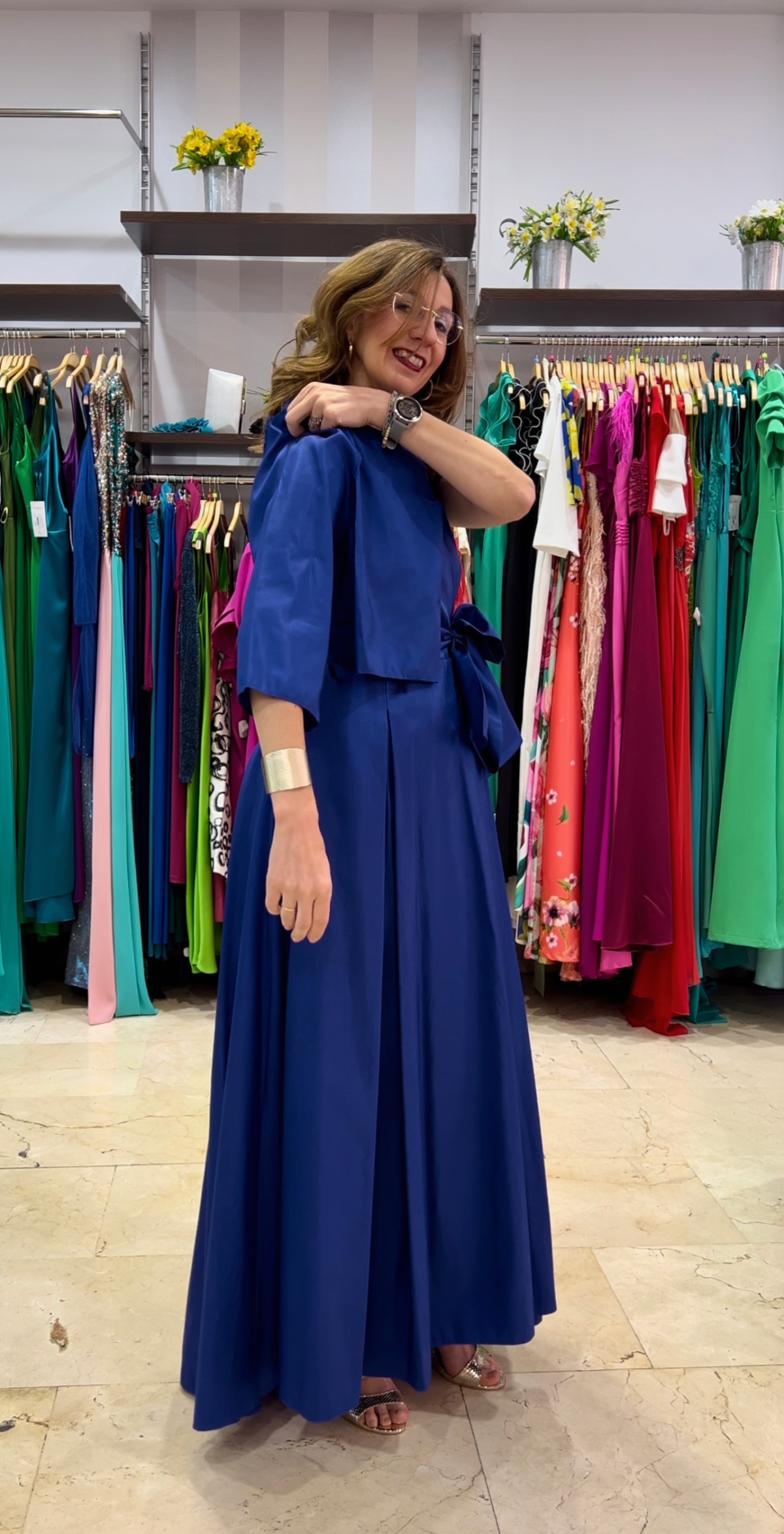 VESTIDO TAFETAN CAMISERO MANGA DESMONTABLE 2347T