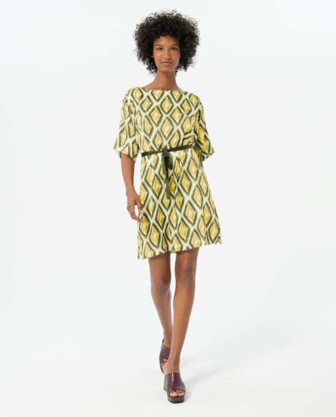 VESTIDO ESTAMPADO CORTO CON MANGA SURKANA 524TISA727 2