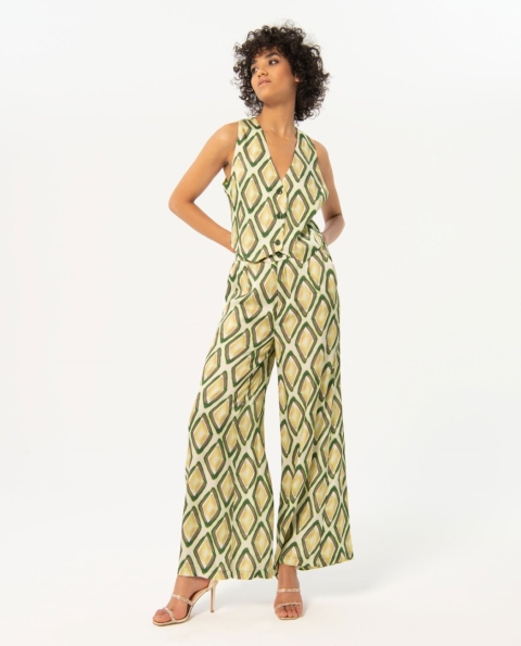 CHALECO MUJER ESTAMPADO RASO SURKANA 524TISA322