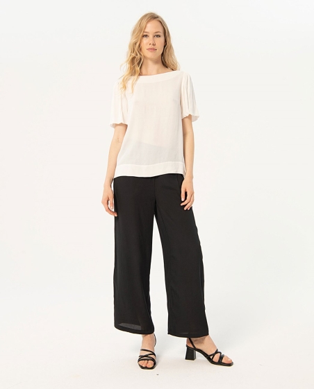 BLUSA MANGA ABULLONADA LISA SURKANA 514ESPA122