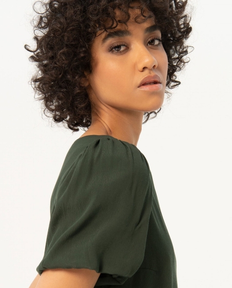 BLUSA MANGA ABULLONADA LISA SURKANA 514ESPA122