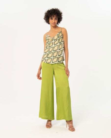 TOP TIRANTE ESTAMPADO VERDE 524TISA021 SURKANA