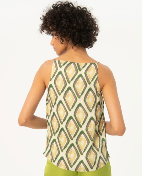 TOP TIRANTE ESTAMPADO VERDE 524TISA021 SURKANA