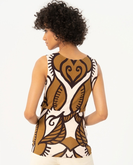 BLUSA TIRANTE NUDO ESTAMPADA 524TICE011 SURKANA