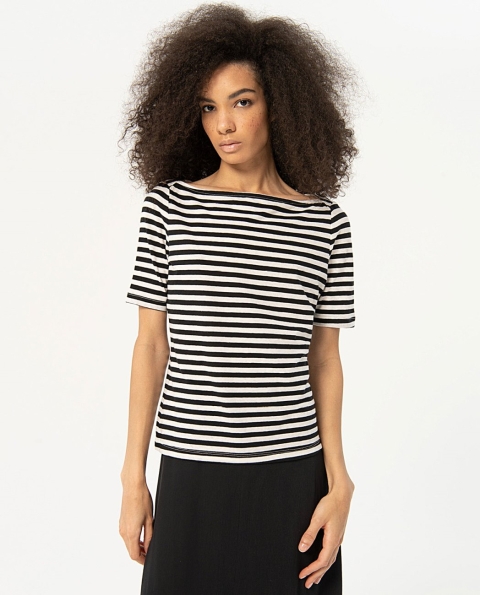 CAMISETA RAYAS CUELLO BARCO 524FUSA013 SURKANA