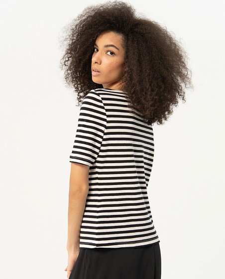 CAMISETA RAYAS CUELLO BARCO 524FUSA013 SURKANA