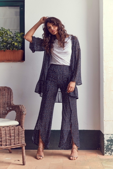 PANTALON MUJER GASA ABIERTO ESTAPAMDO LYLU 29108