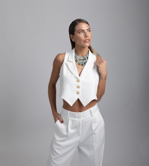 PANTALON MUJER PINZAS PALAZZO EH3160 2
