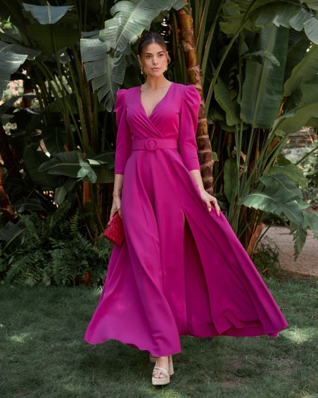 VESTIDO M/L LARGO VUELO