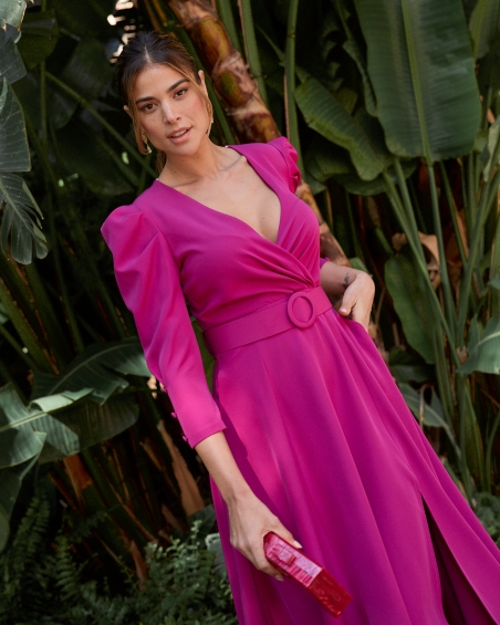 VESTIDO M/L LARGO VUELO