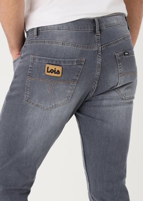 VAQUERO GRIS HOMBRE ROBIN MALIYK SLIM TIRO MEDIO LOIS 139565 2