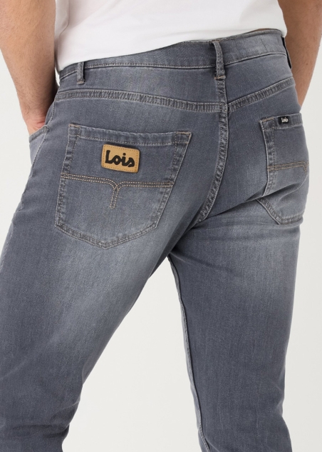 VAQUERO GRIS HOMBRE ROBIN MALIYK SLIM TIRO MEDIO LOIS 139565