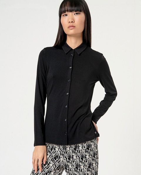 BLUSA MANGA LARGA LISA PUNTO SURKANA 554NEBU111 2