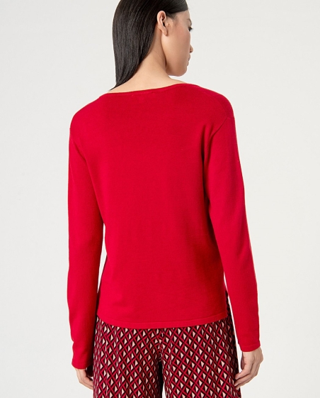 JERSEY CHICA PICO LISO ROJO SURKANA 554DITI231