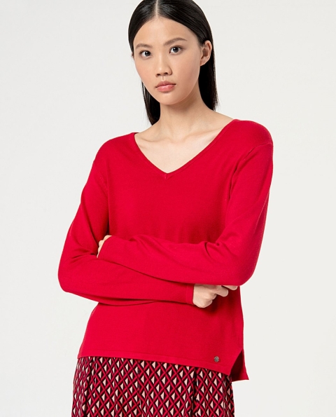 JERSEY CHICA PICO LISO ROJO SURKANA 554DITI231