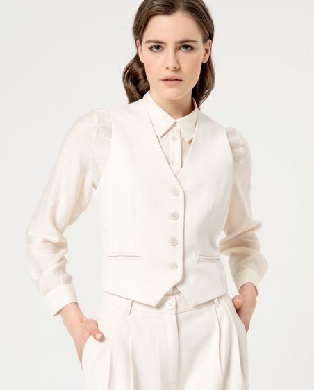 CHALECO MUJER LISO CRUDO SURKANA 554NESS328