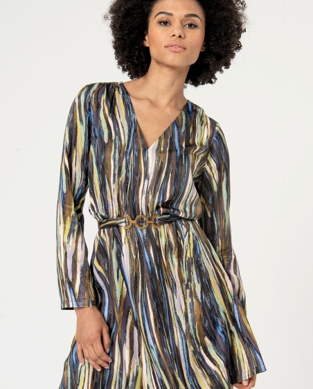 VESTIDO PICO RASO ESTAMPADO SURKANA 564SEVI726