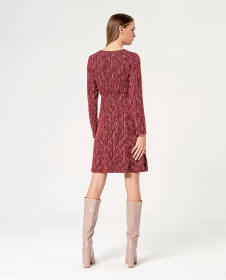 VESTIDO MANGA LARGA PUNTO DIBUJO SURKANA 554DILA712