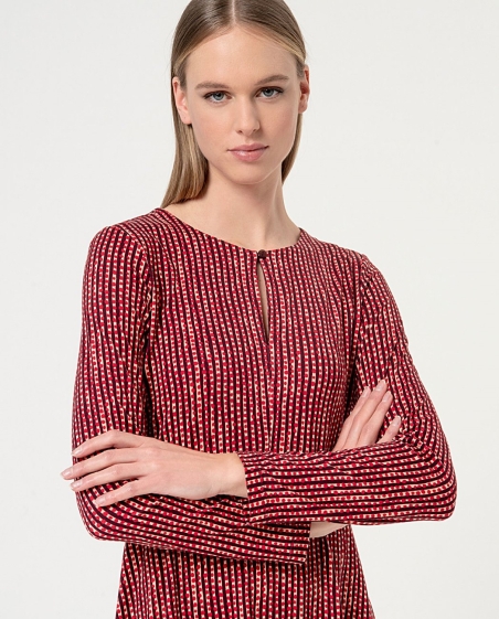 VESTIDO MANGA LARGA PUNTO DIBUJO SURKANA 554DILA712