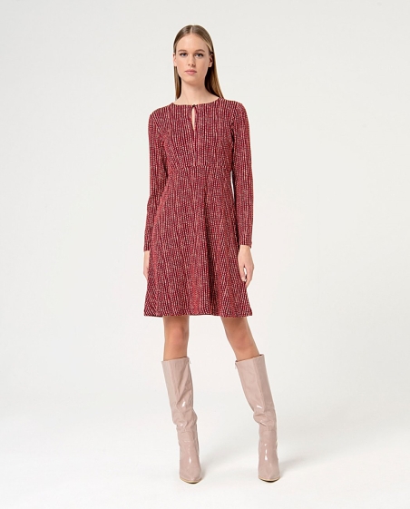 VESTIDO MANGA LARGA PUNTO DIBUJO SURKANA 554DILA712