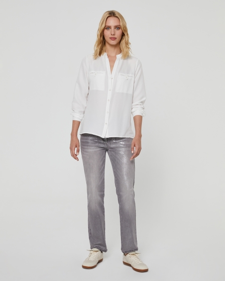 BLUSA LISA MANGA LARGA MAO PAZ TORRAS 25347