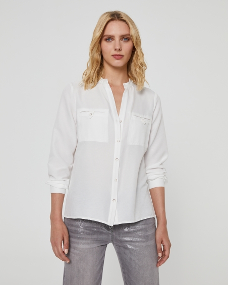 BLUSA LISA MANGA LARGA MAO PAZ TORRAS 25347