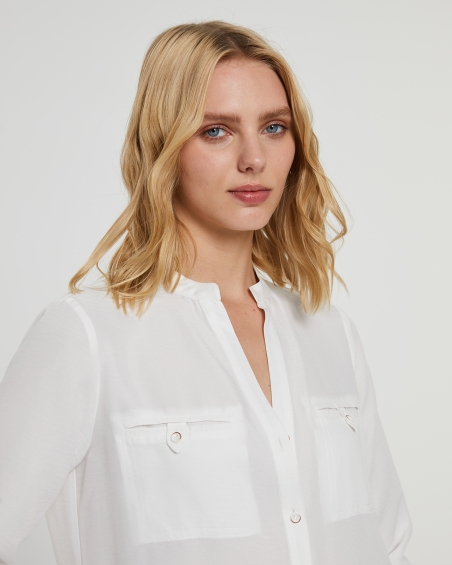 BLUSA LISA MANGA LARGA MAO PAZ TORRAS 25347