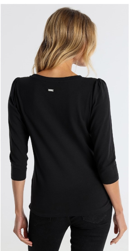 CAMISETA ALGODON  MANGA FRANCESA LETRAS V&L 140770