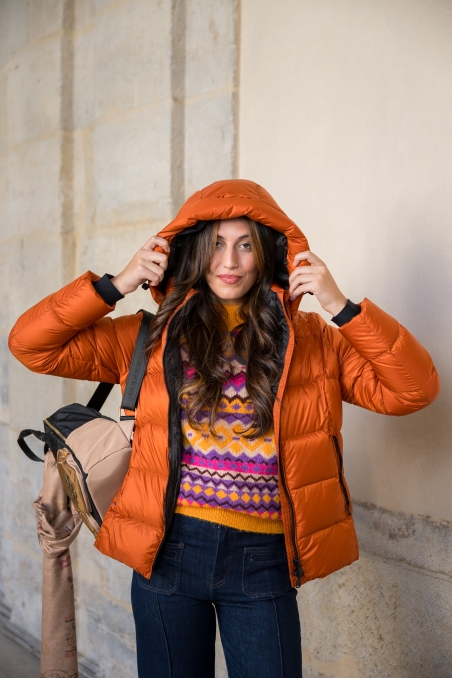 PARKA PLUMAS CORTO CAPUCHA MUJER RESET 2712243