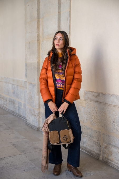 PARKA PLUMAS CORTO CAPUCHA MUJER RESET 2712243