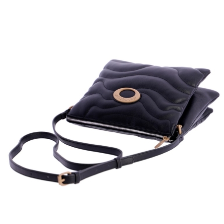BOLSO NEGRO BANDOLERA DON ALGODON 7856