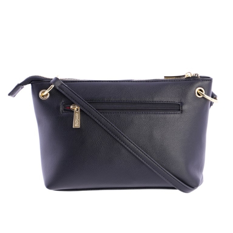 BOLSO NEGRO BANDOLERA TACHUELAS DORADAS AMICHI OQI5328 2