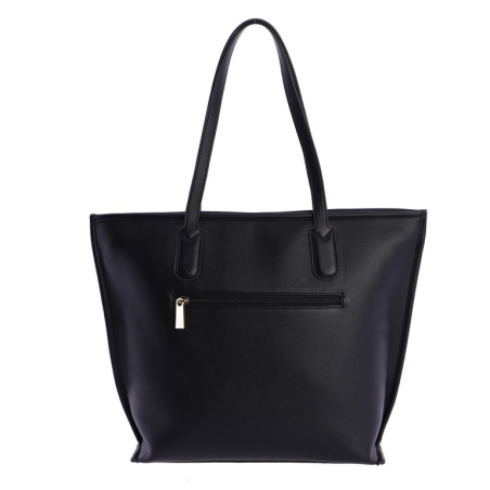 BOLSO NEGRO SHOPPER TACHUELAS DORADAS AMICHI OQI5329