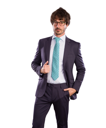 TRAJE HOMBRE PUNTOS LINO CLEMENTE NIZA22118