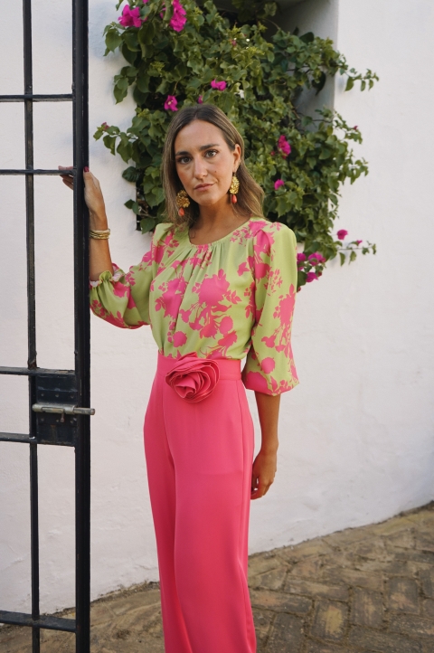 BLUSA MANGA LARGA ESTAMPADA 1250100