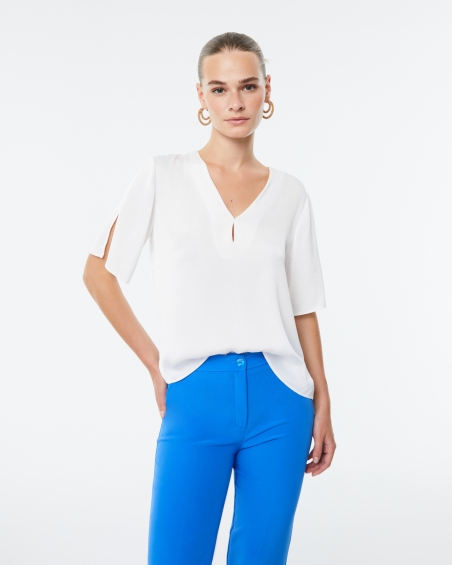 BLUSA RASO LISO RAYADO PAZ TORRAS 21148